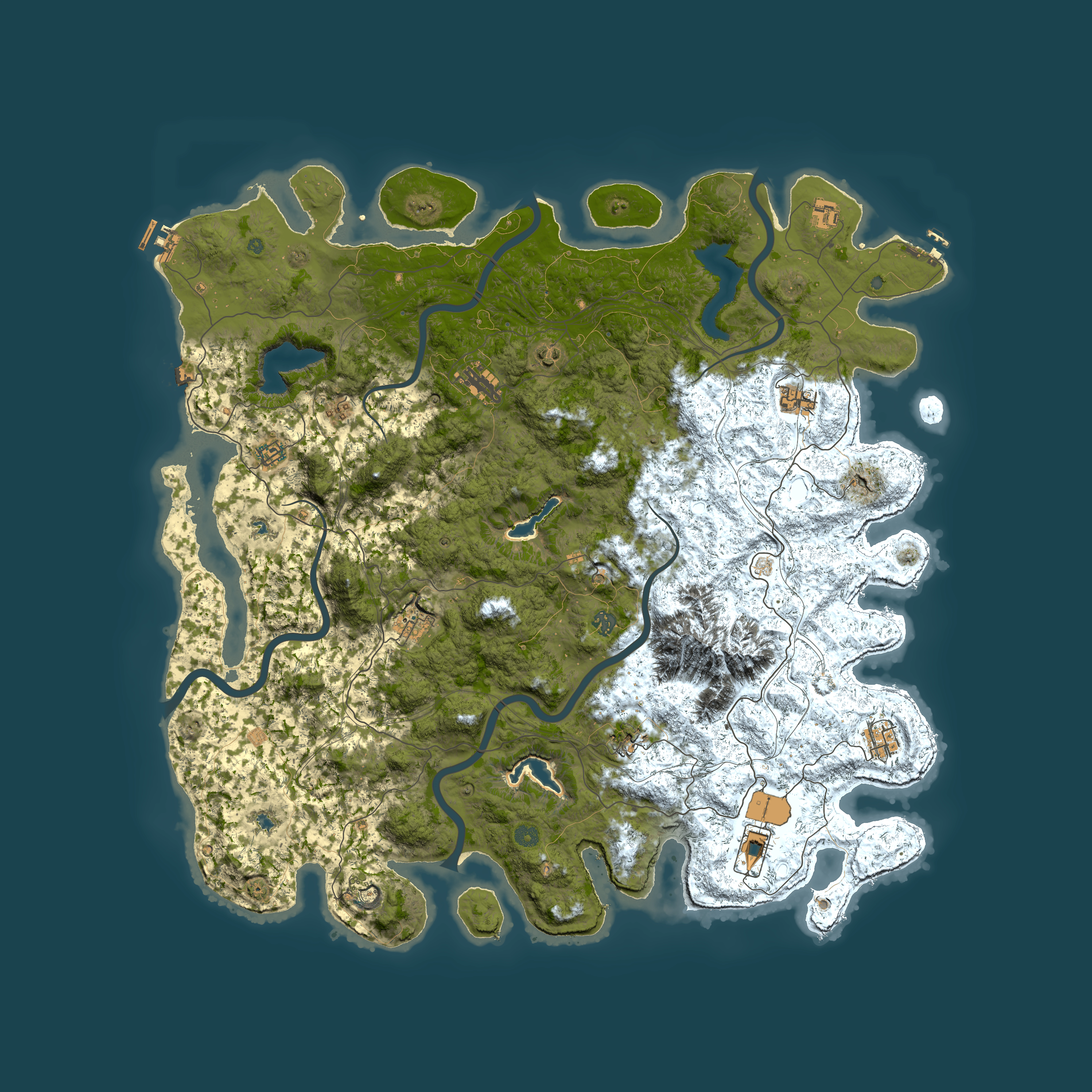 Full top-down render of Rust map seed 945649535, 5500x5500m