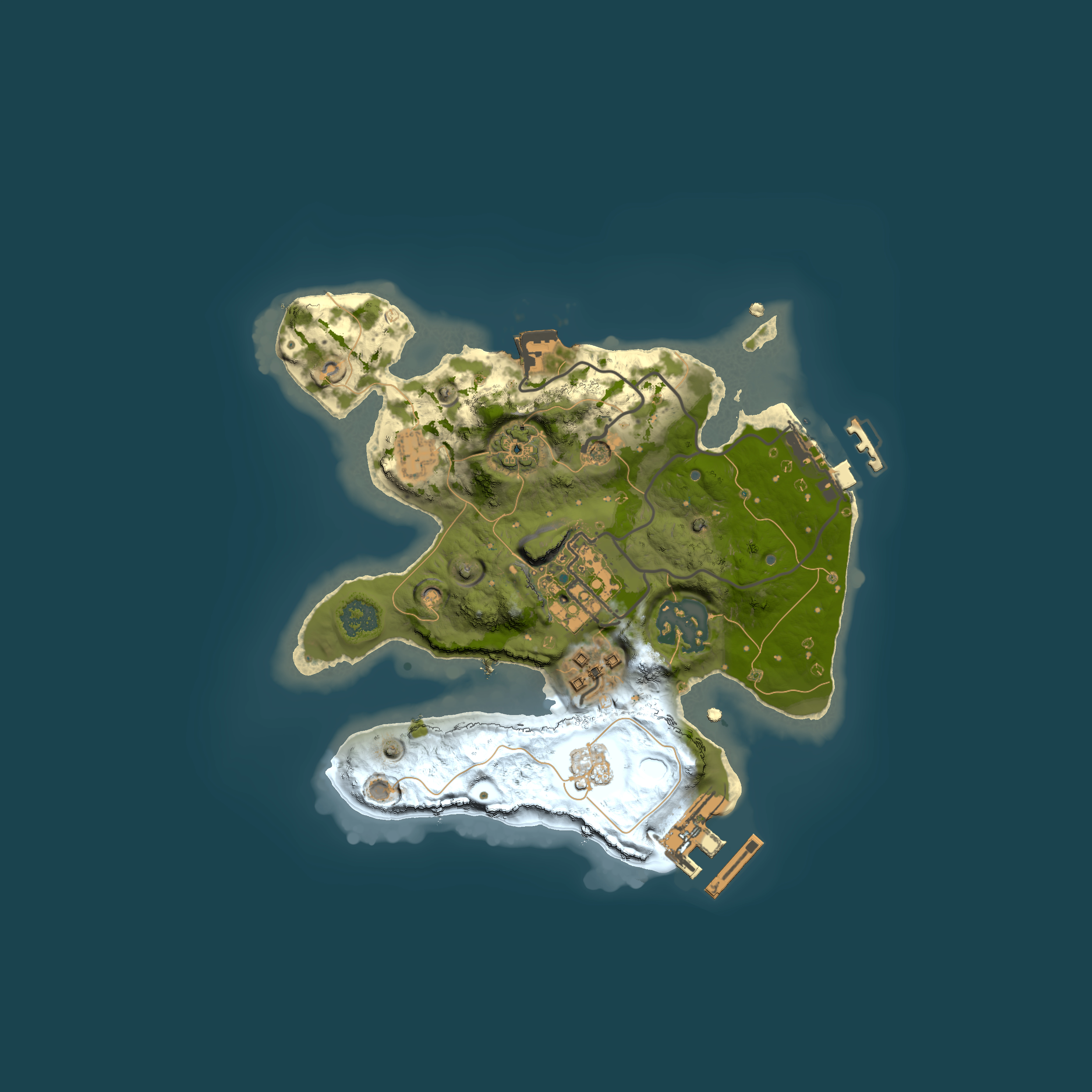 Full top-down render of Rust map seed 715106730, 2000x2000m