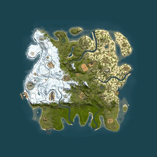 Rust map seed 92477712, 4000x4000m top-down preview