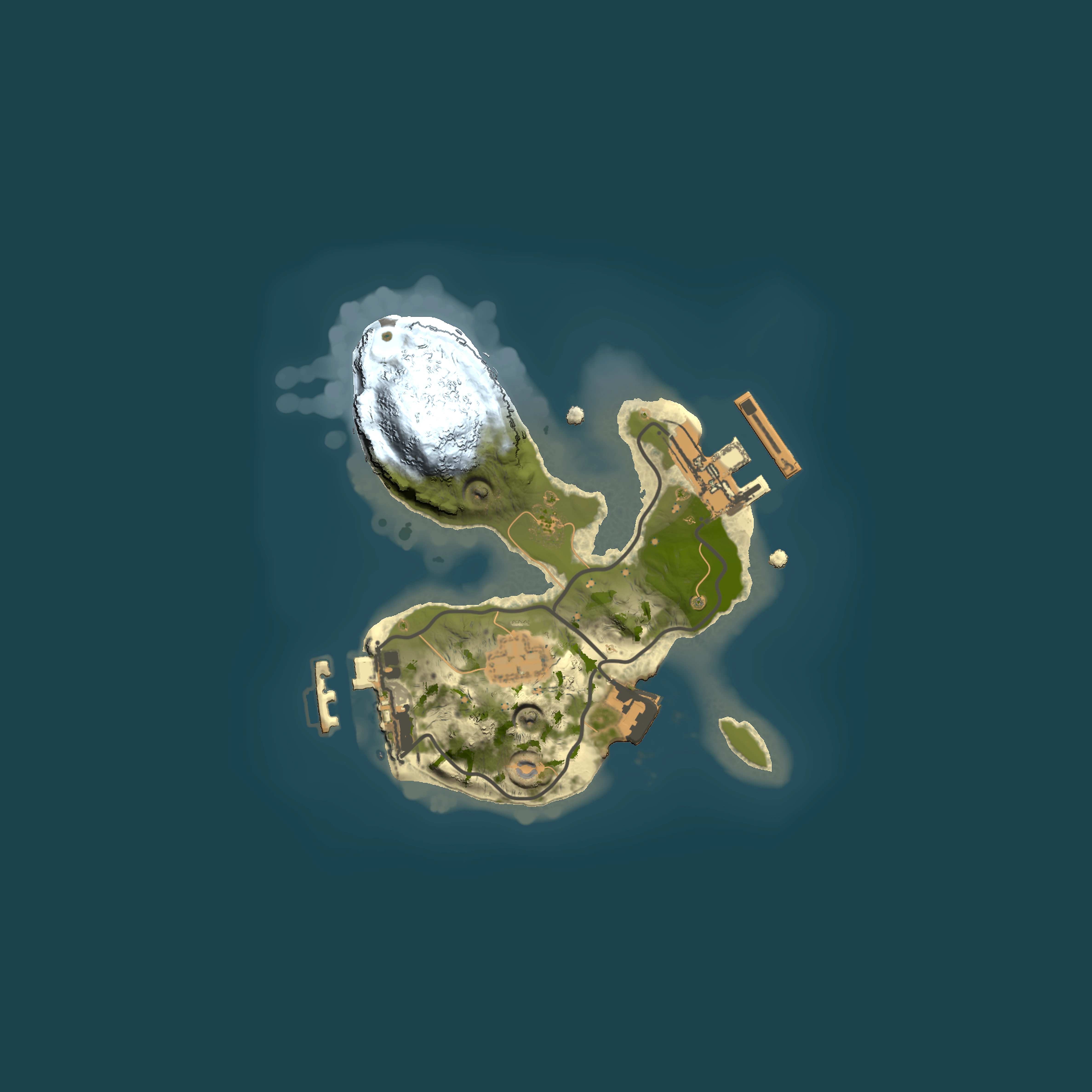 Full top-down render of Rust map seed 37045837, 1500x1500m