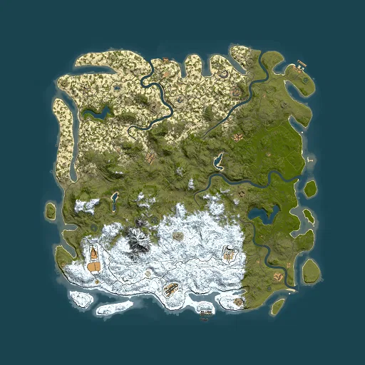Rust map seed 555181922, 6000x6000m top-down preview
