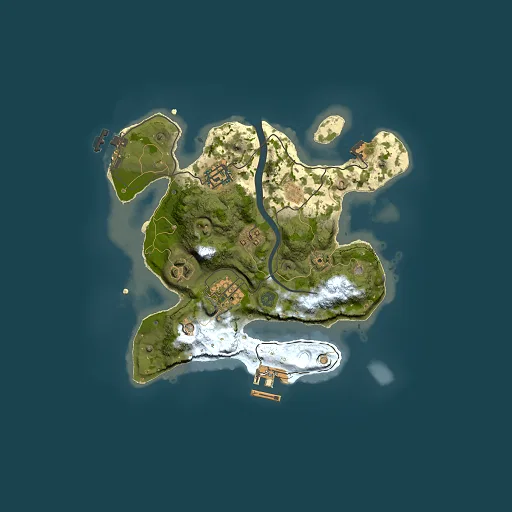 Rust map seed 695184838, 2500x2500m top-down preview