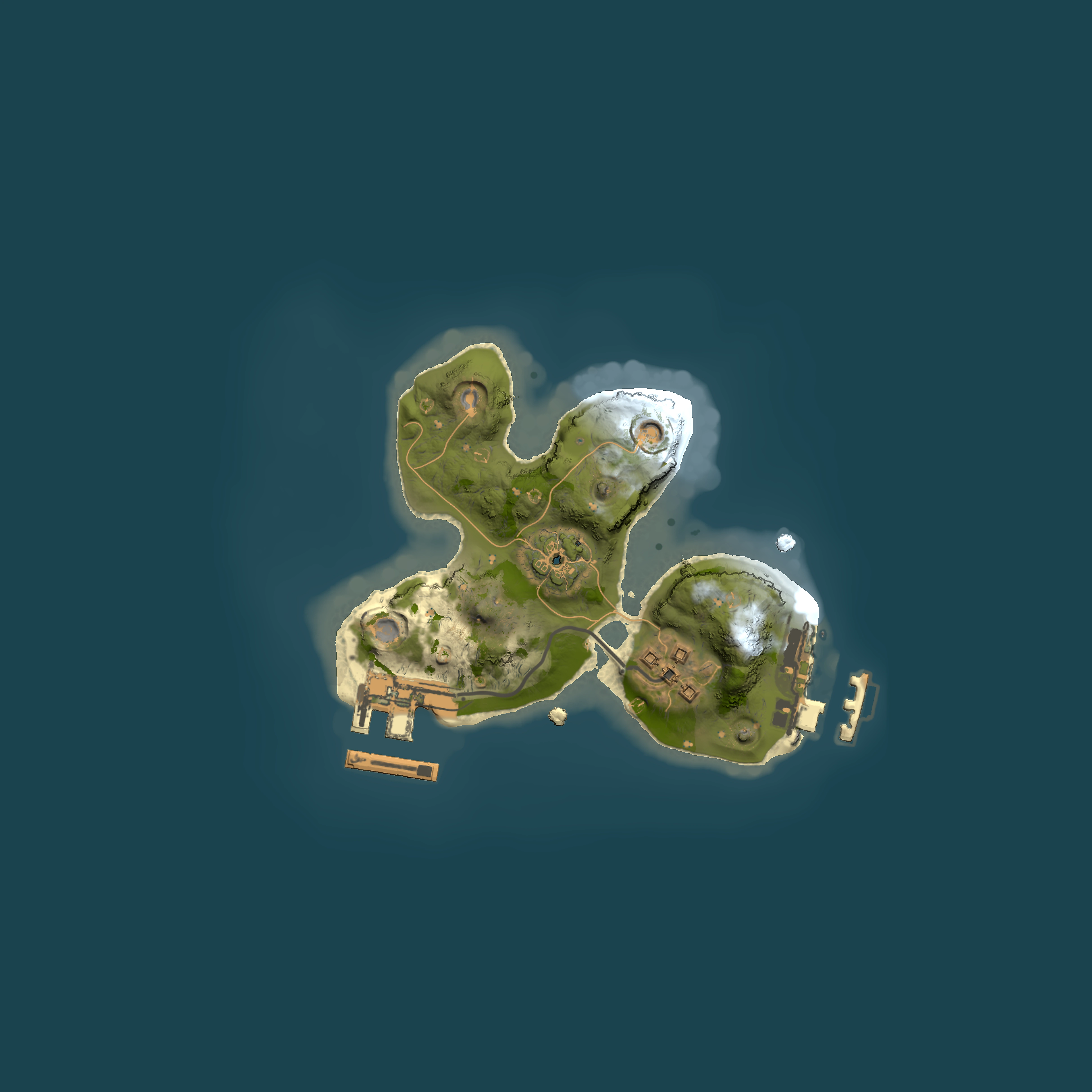 Full top-down render of Rust map seed 1115506429, 1500x1500m