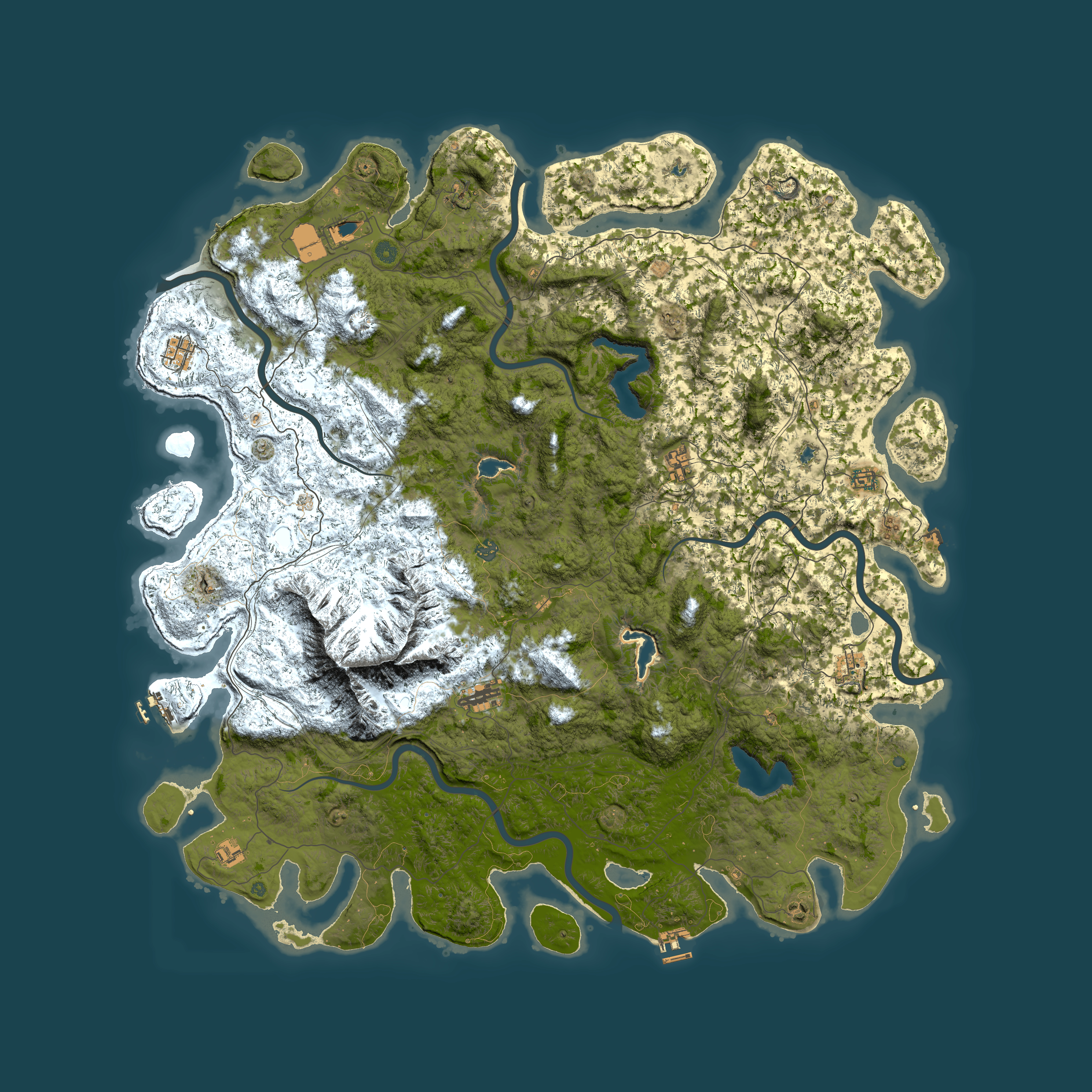 Full top-down render of Rust map seed 371446499, 6000x6000m