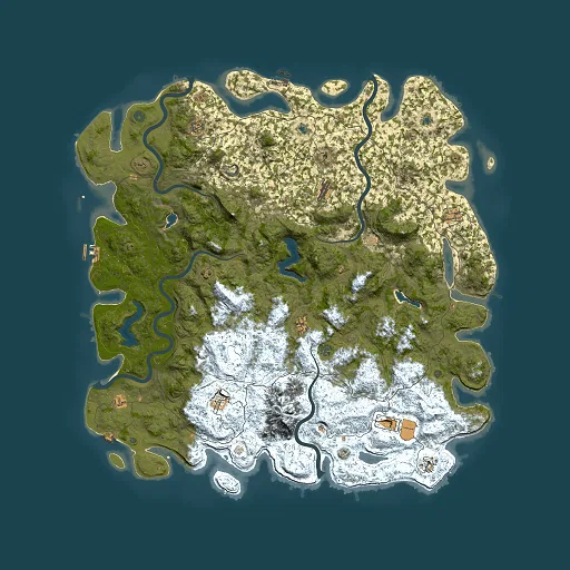 Rust map seed 2133446819, 6000x6000m top-down preview