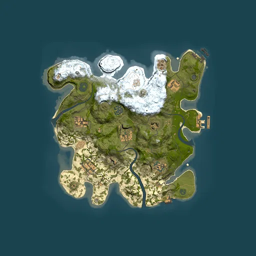 Rust map seed 866029917, 3000x3000m top-down preview