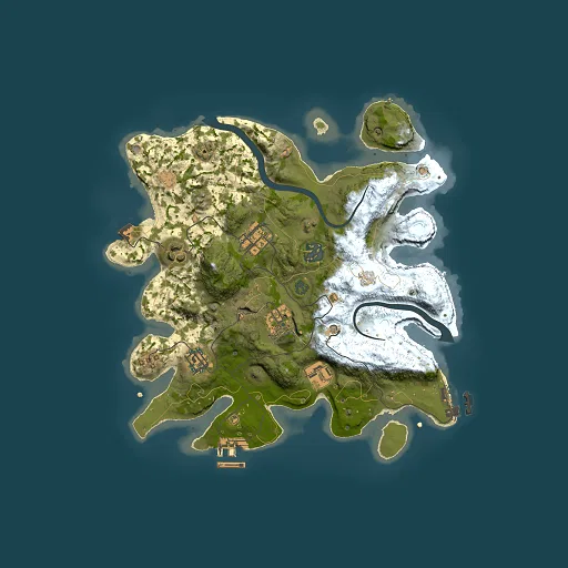 Rust map seed 2117378720, 3000x3000m top-down preview