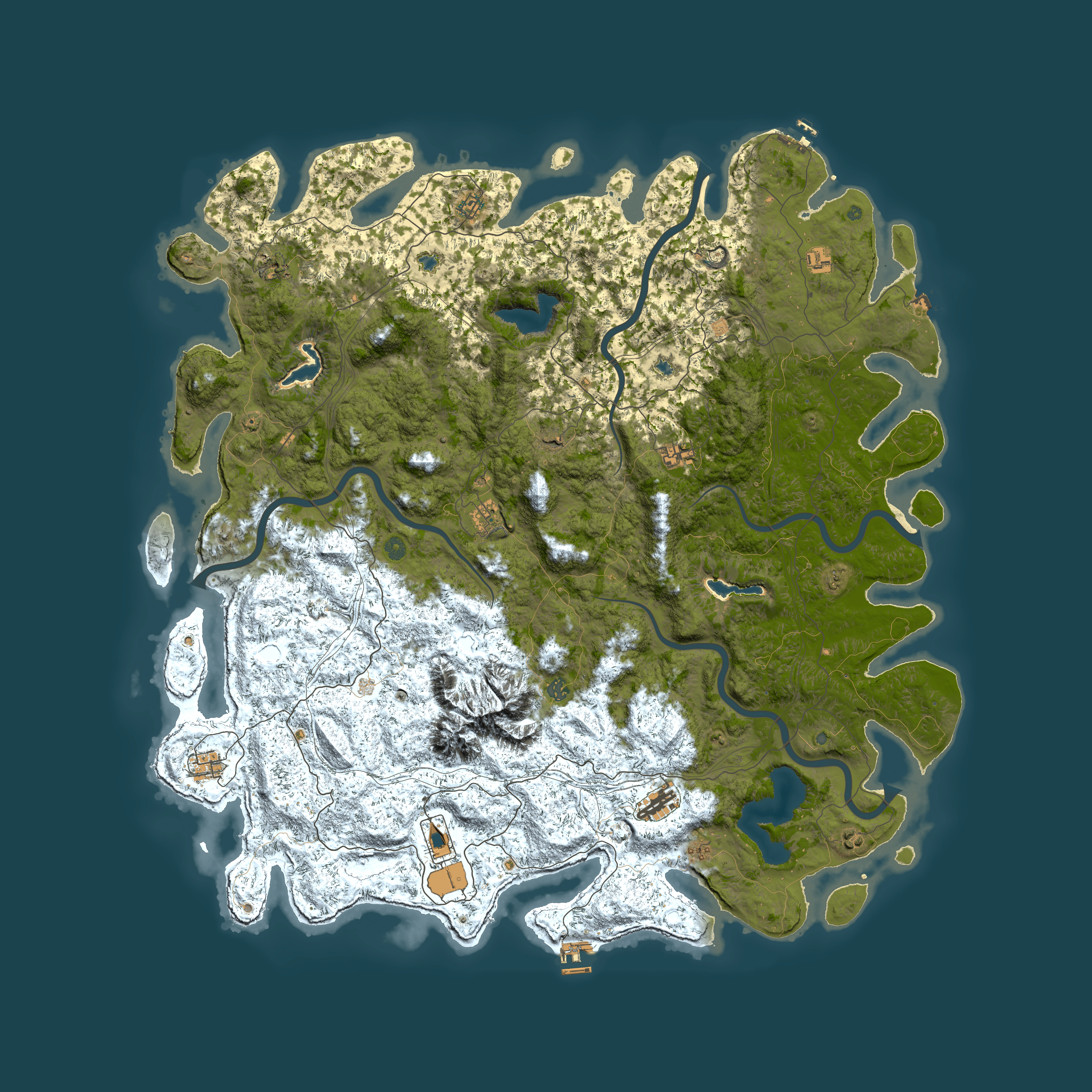 Full top-down render of Rust map seed 1400745752, 6000x6000m