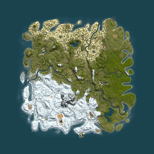 Rust map seed 1400745752, 6000x6000m top-down preview
