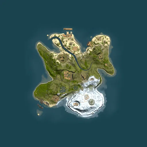 Rust map seed 564269077, 2500x2500m top-down preview
