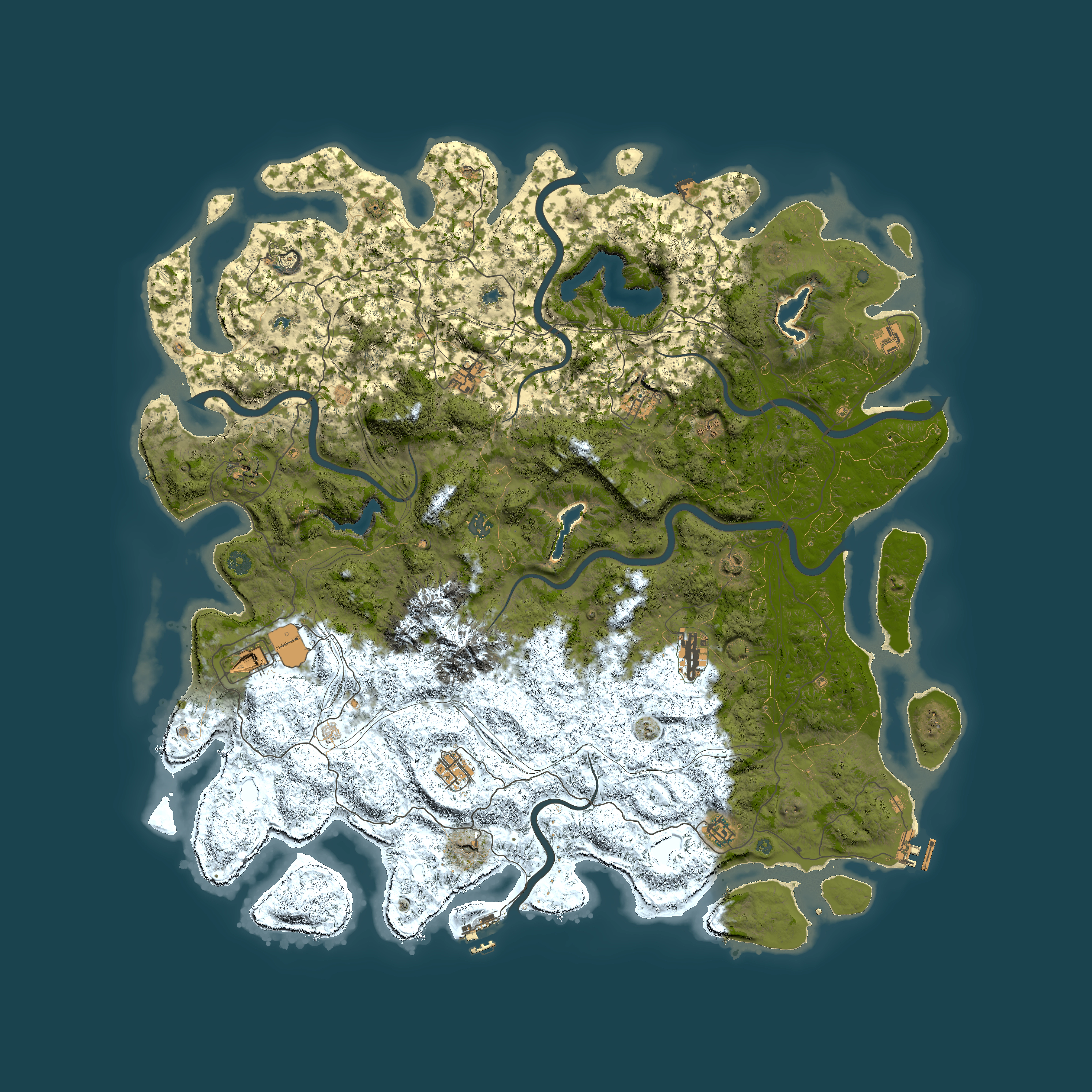 Full top-down render of Rust map seed 2118815886, 5500x5500m