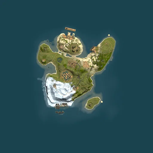 Rust map seed 383811087, 2000x2000m top-down preview