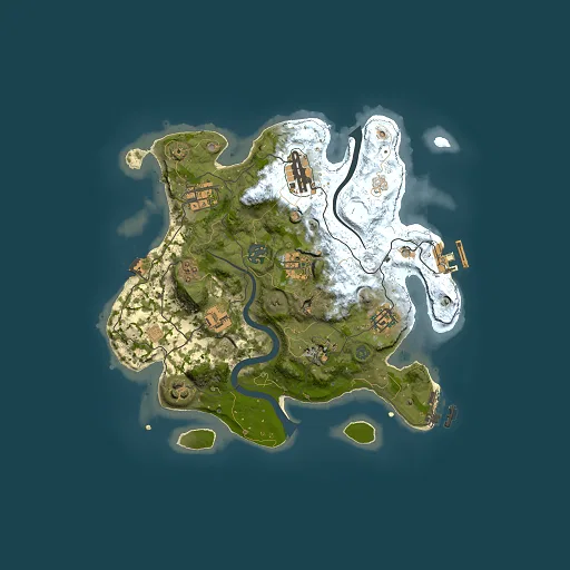 Rust map seed 45460917, 3000x3000m top-down preview