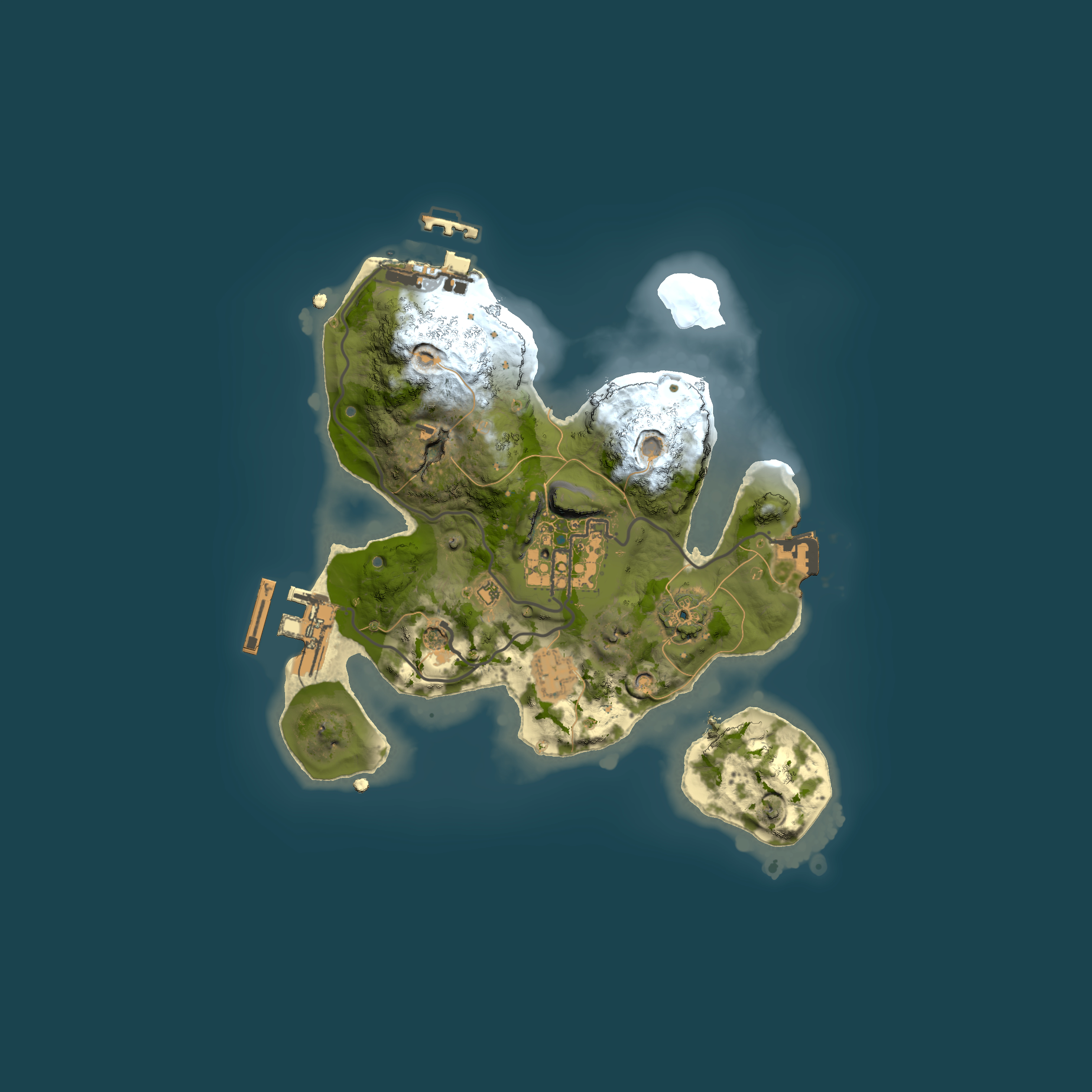 Full top-down render of Rust map seed 1755807677, 2000x2000m