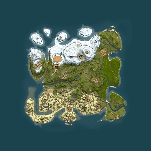 Rust map seed 1084392479, 3500x3500m top-down preview