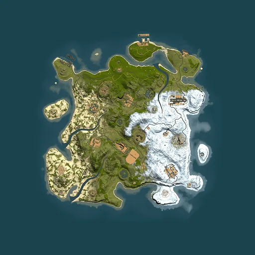 Rust map seed 1693823867, 3500x3500m top-down preview