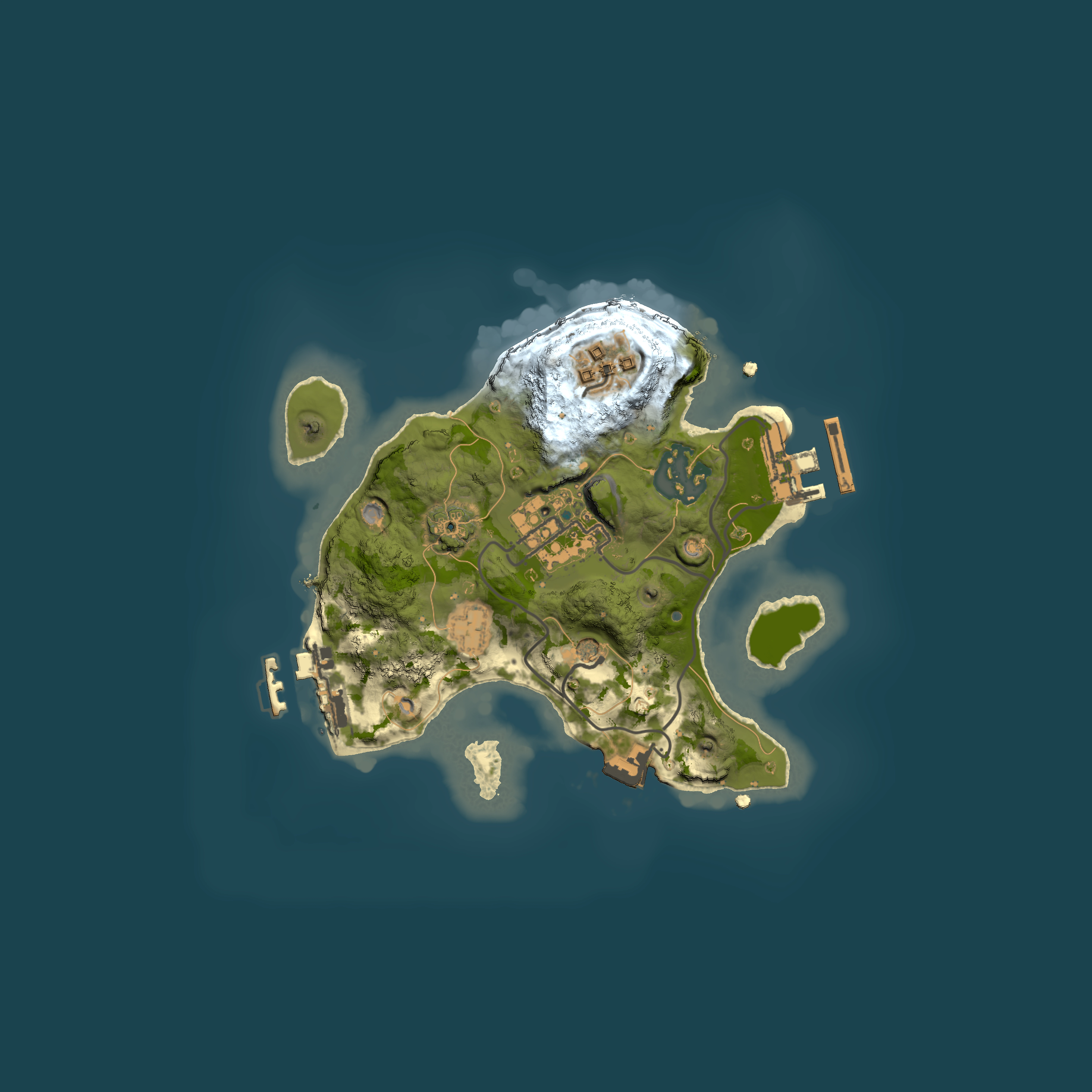 Full top-down render of Rust map seed 33597315, 2000x2000m