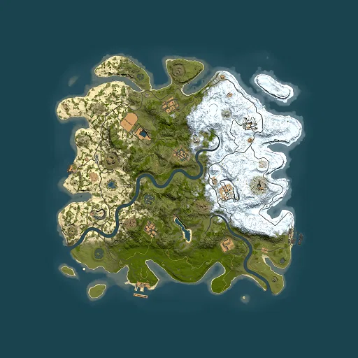 Rust map seed 1533231173, 4000x4000m top-down preview