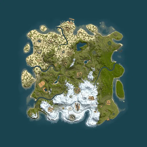 Rust map seed 2145837230, 4500x4500m top-down preview