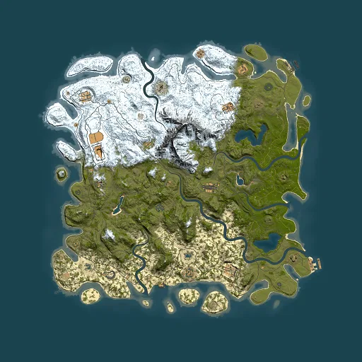 Rust map seed 325167943, 5500x5500m top-down preview