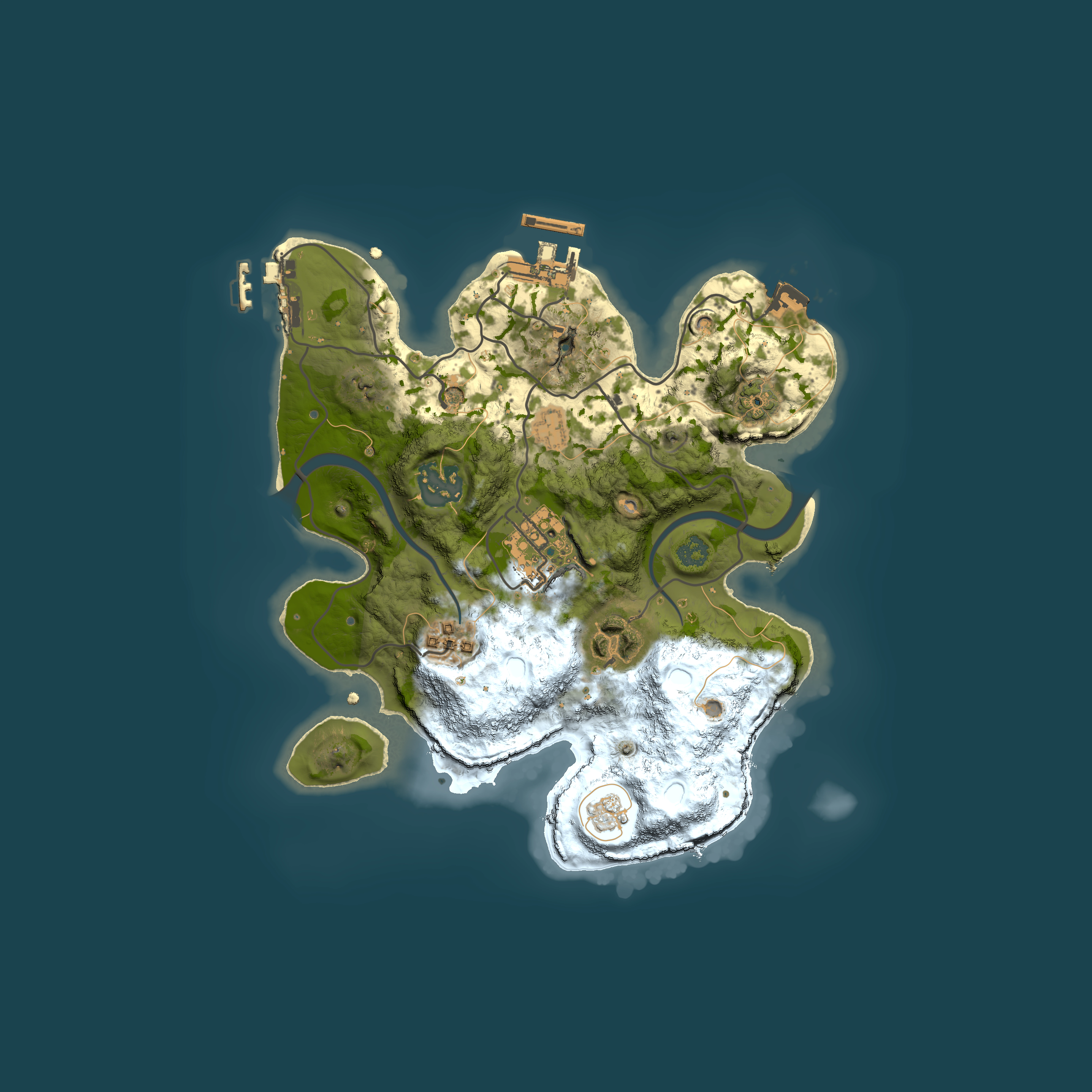 Full top-down render of Rust map seed 200116961, 2500x2500m
