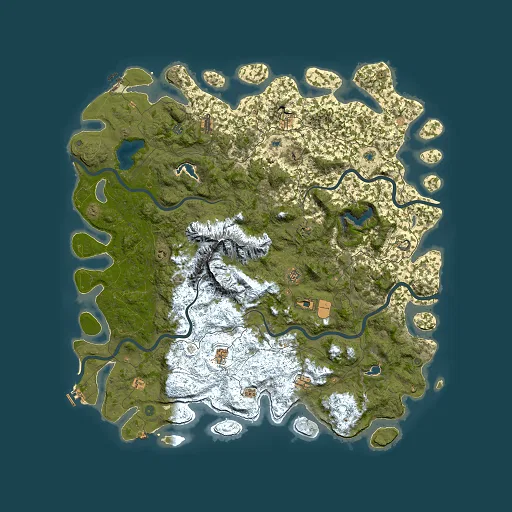Rust map seed 287881187, 6000x6000m top-down preview