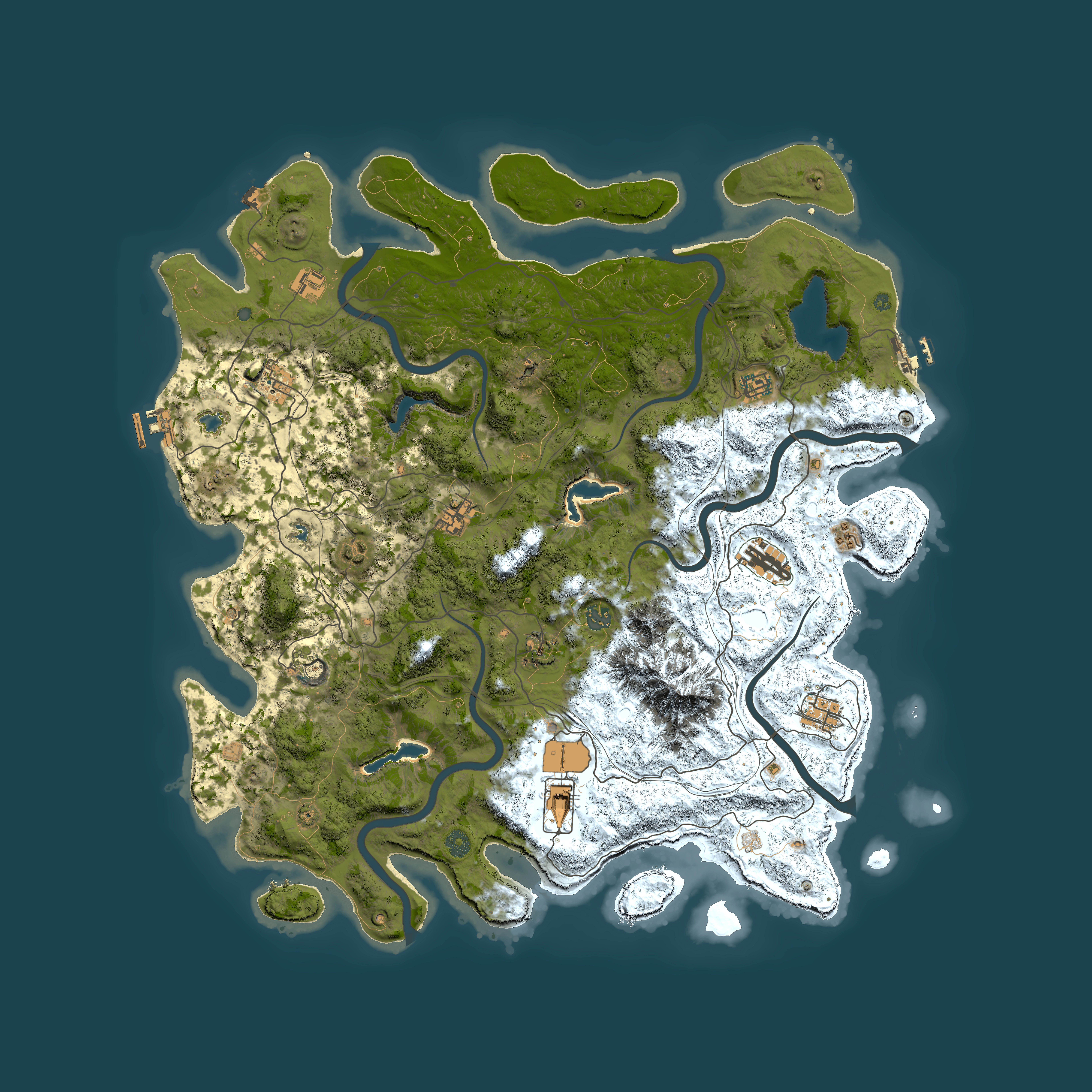 Full top-down render of Rust map seed 1791096258, 5000x5000m