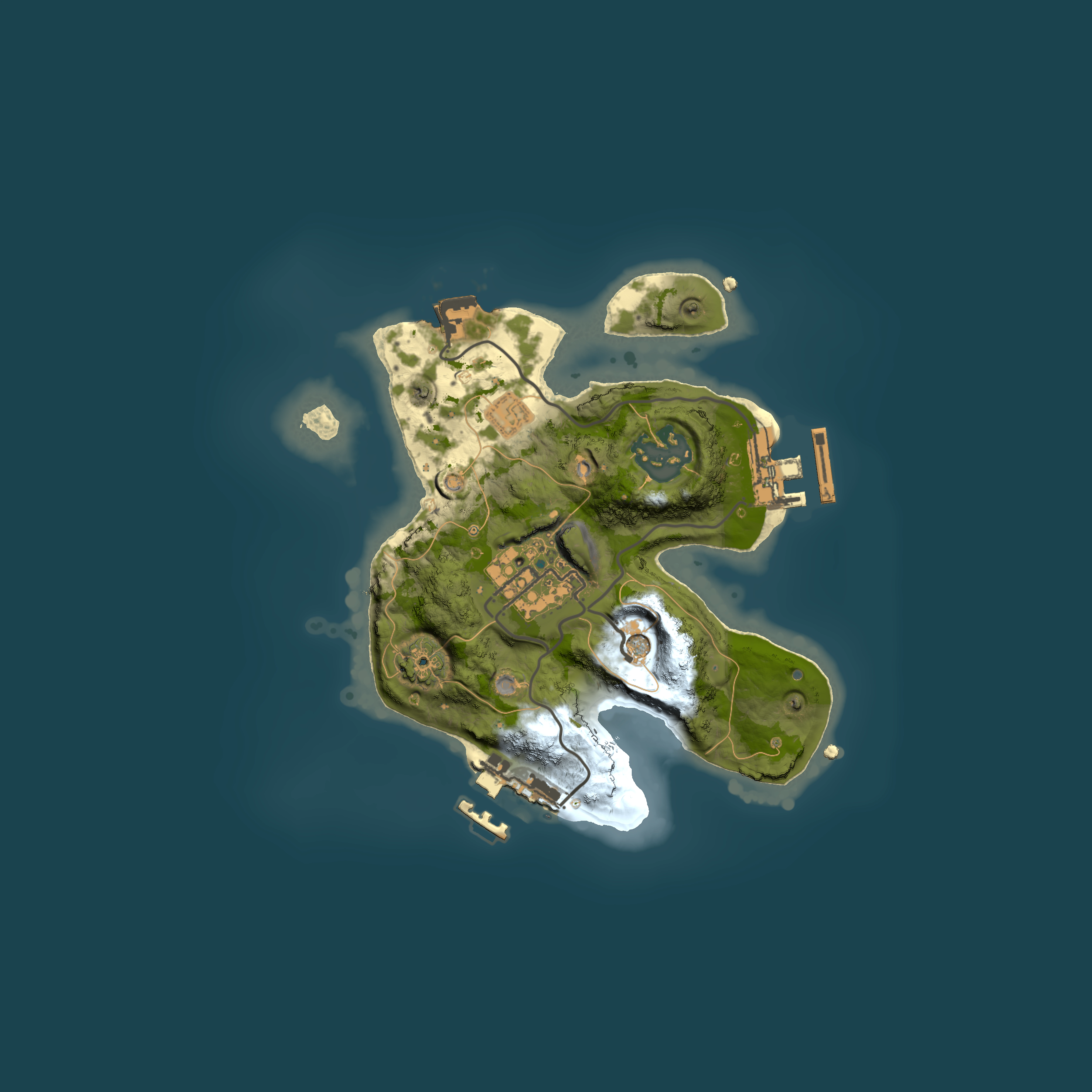 Full top-down render of Rust map seed 1897345326, 2000x2000m