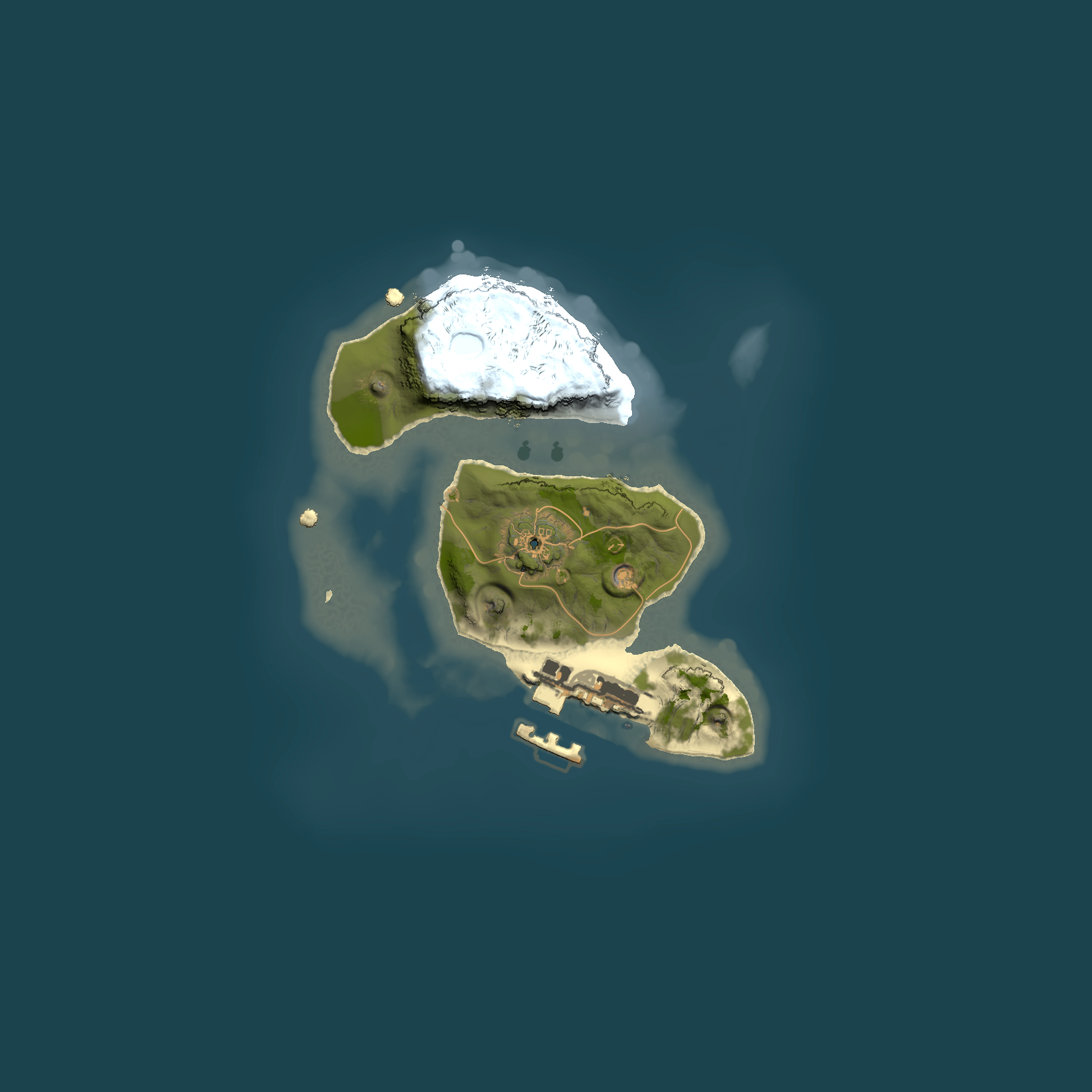 Full top-down render of Rust map seed 995869495, 1500x1500m