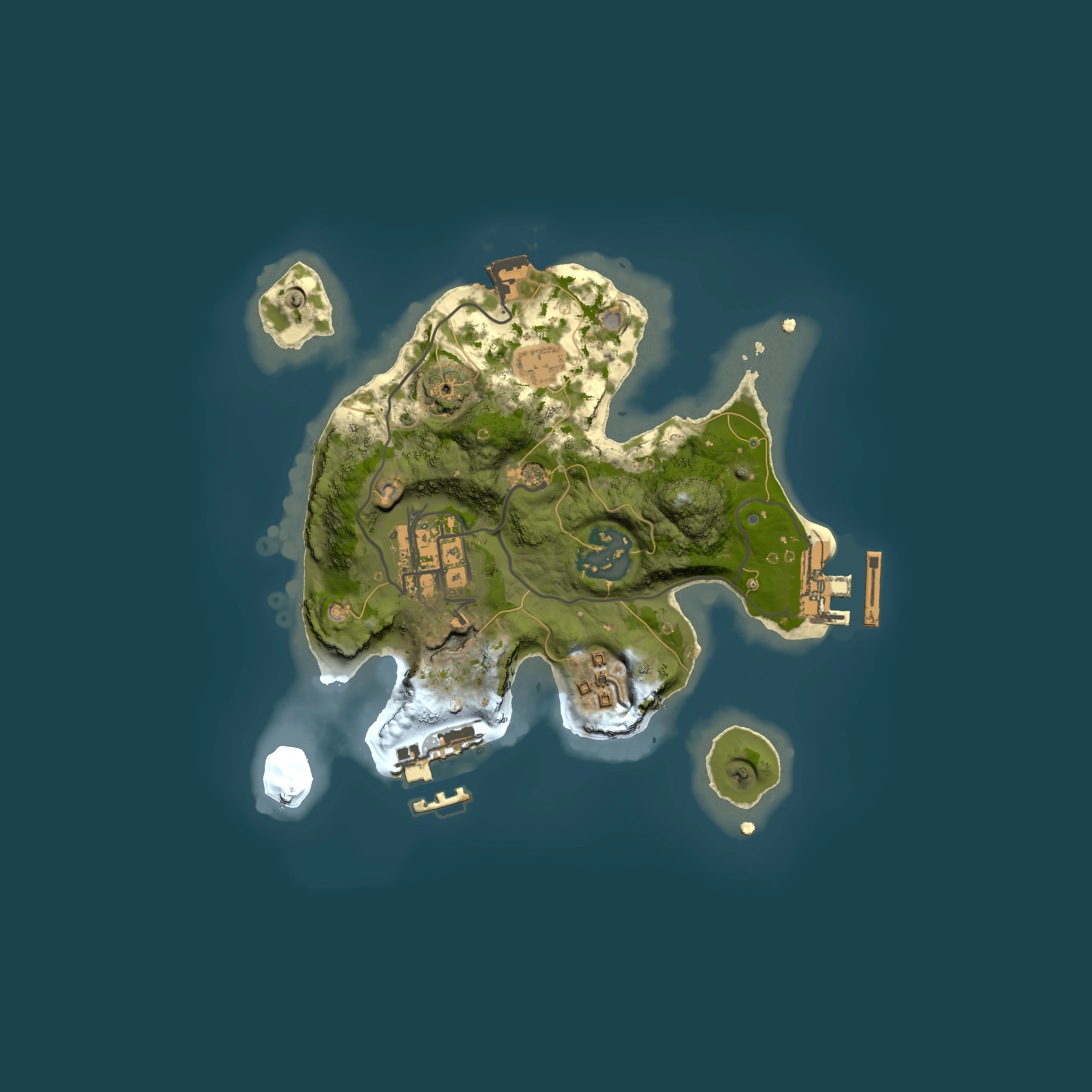 Full top-down render of Rust map seed 2063287712, 2000x2000m
