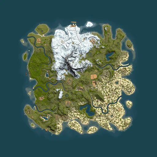 Rust map seed 14751184, 5000x5000m top-down preview