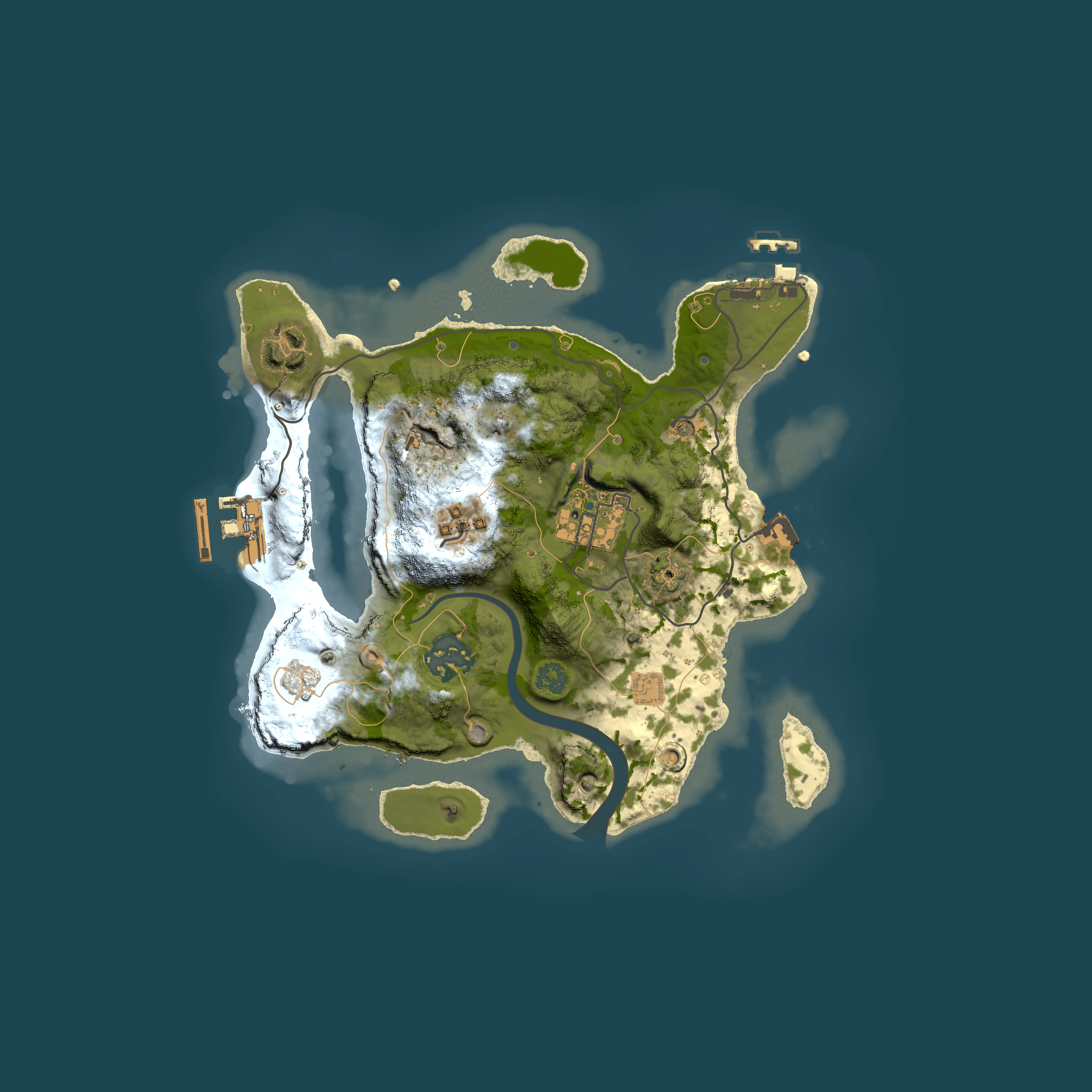 Full top-down render of Rust map seed 183784089, 2500x2500m