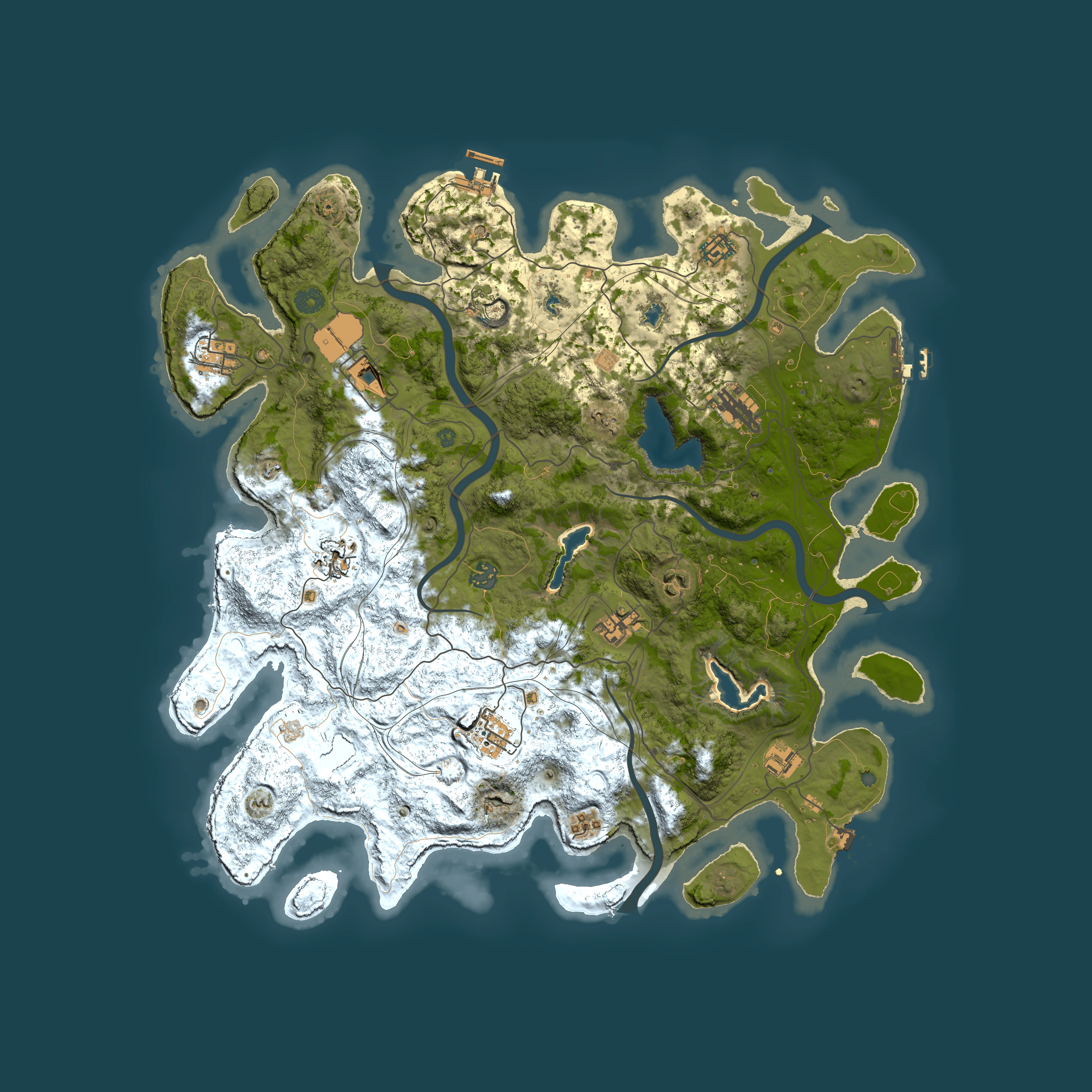 Full top-down render of Rust map seed 1995277558, 4500x4500m