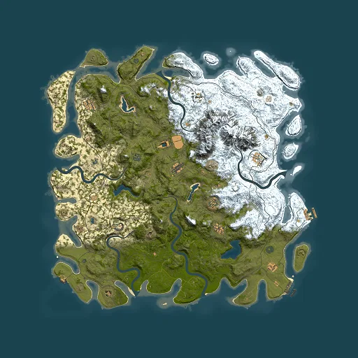 Rust map seed 727114051, 5500x5500m top-down preview