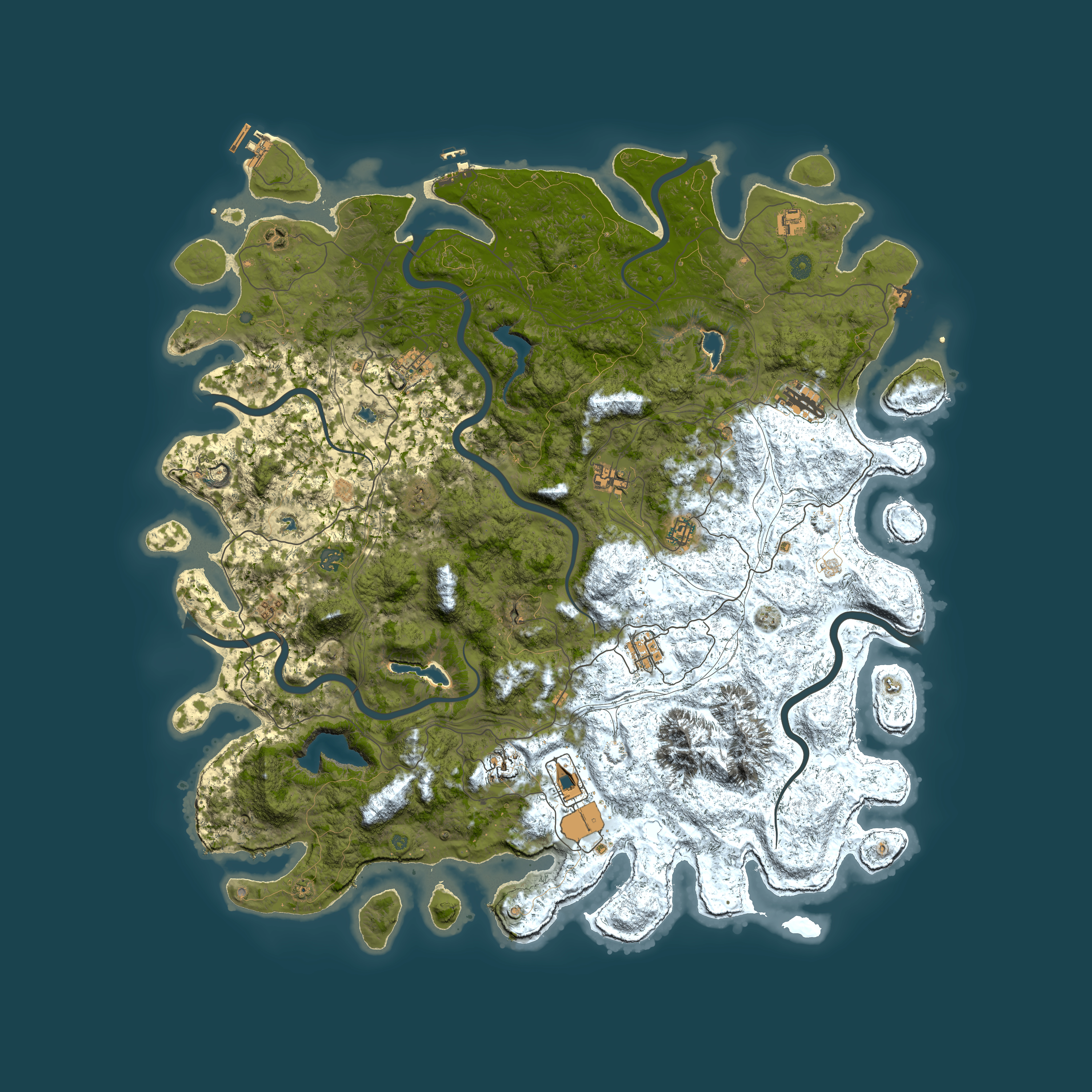 Full top-down render of Rust map seed 1019688434, 5500x5500m