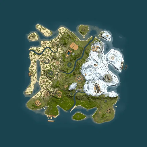 Rust map seed 1584284743, 3500x3500m top-down preview
