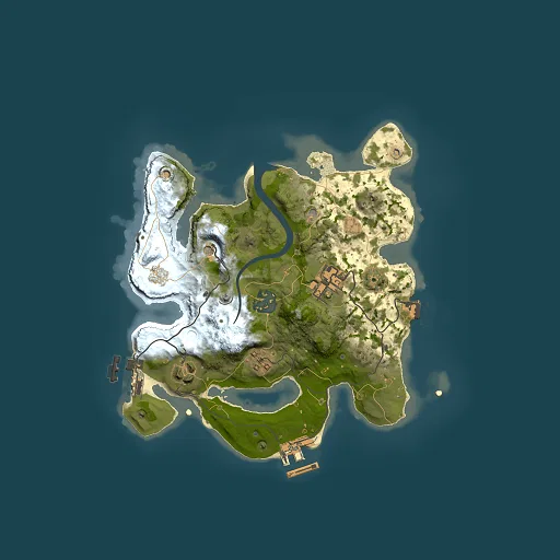 Rust map seed 629941220, 2500x2500m top-down preview