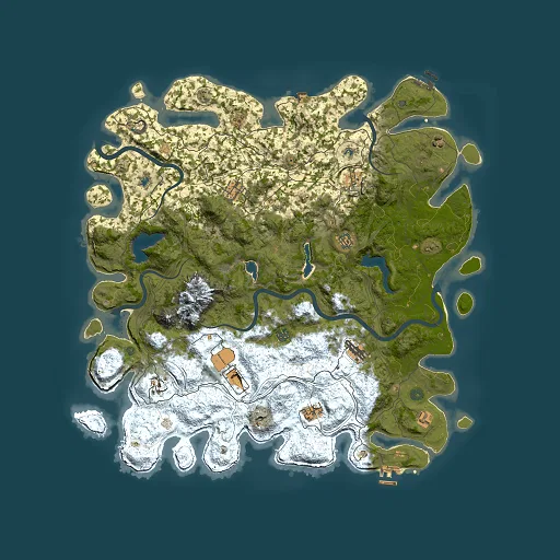 Rust map seed 1774937397, 5000x5000m top-down preview