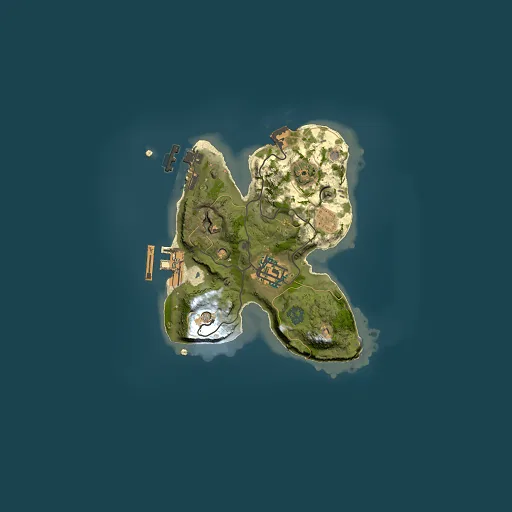 Rust map seed 241921651, 2000x2000m top-down preview