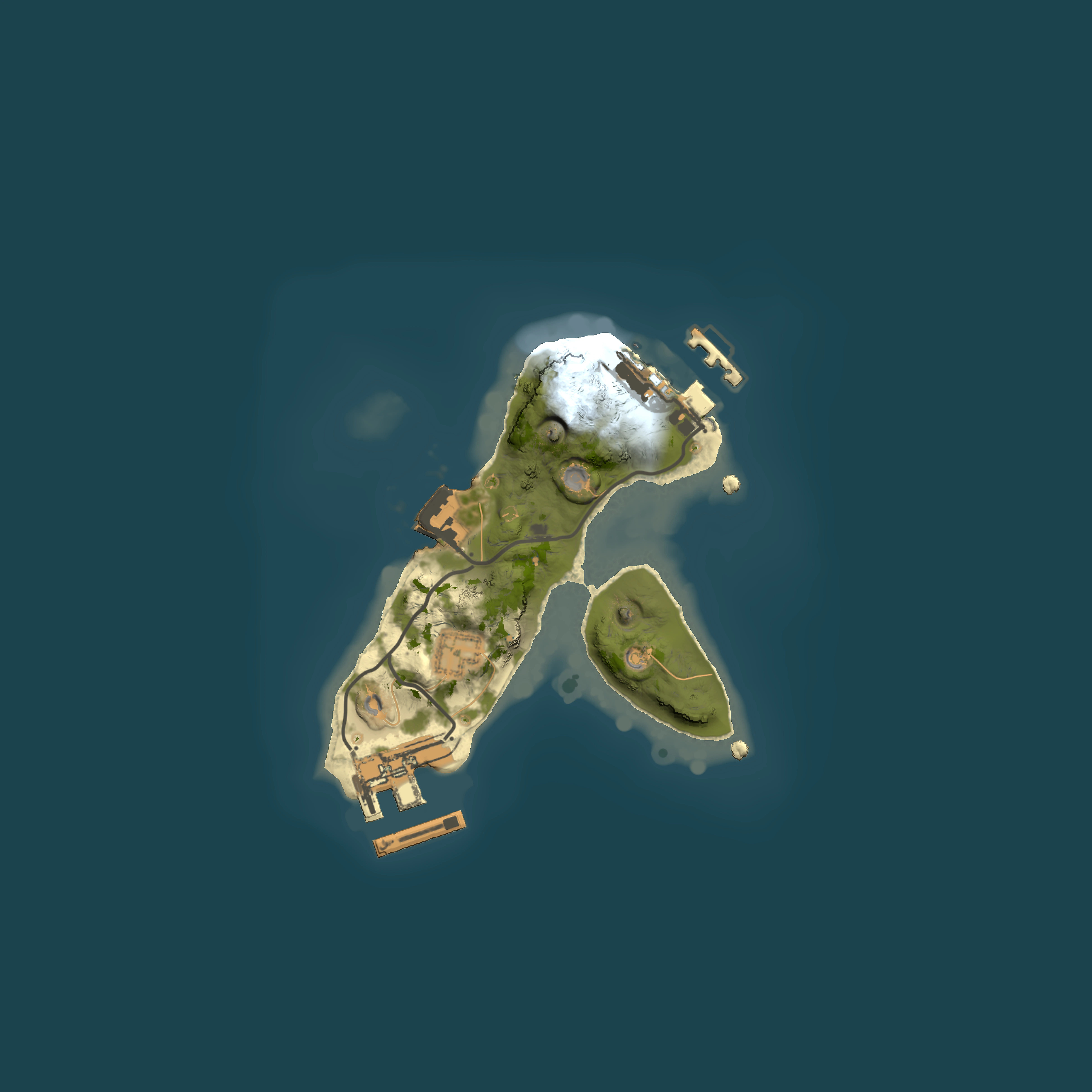 Full top-down render of Rust map seed 1706062317, 1500x1500m