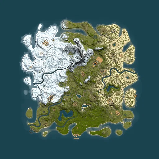Rust map seed 1926096215, 5000x5000m top-down preview