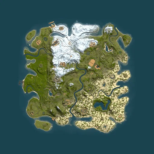 Rust map seed 88107119, 4500x4500m top-down preview