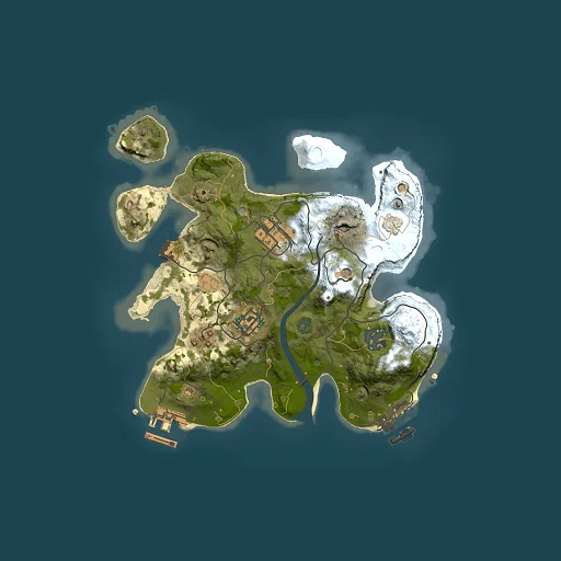 Rust map seed 1650297713, 2500x2500m top-down preview