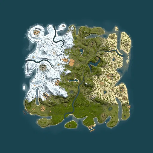 Rust map seed 24864653, 4500x4500m top-down preview