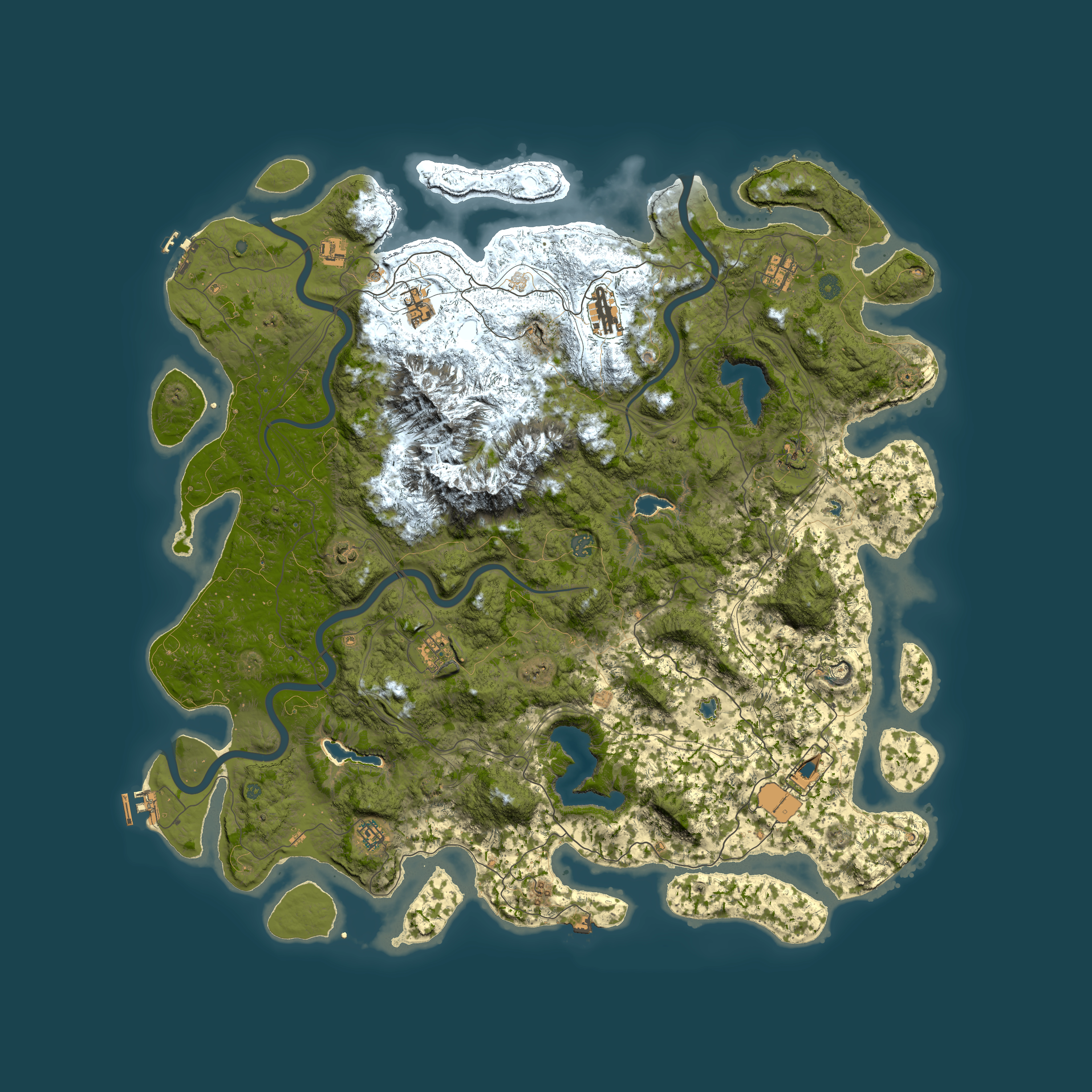 Full top-down render of Rust map seed 78898905, 5500x5500m