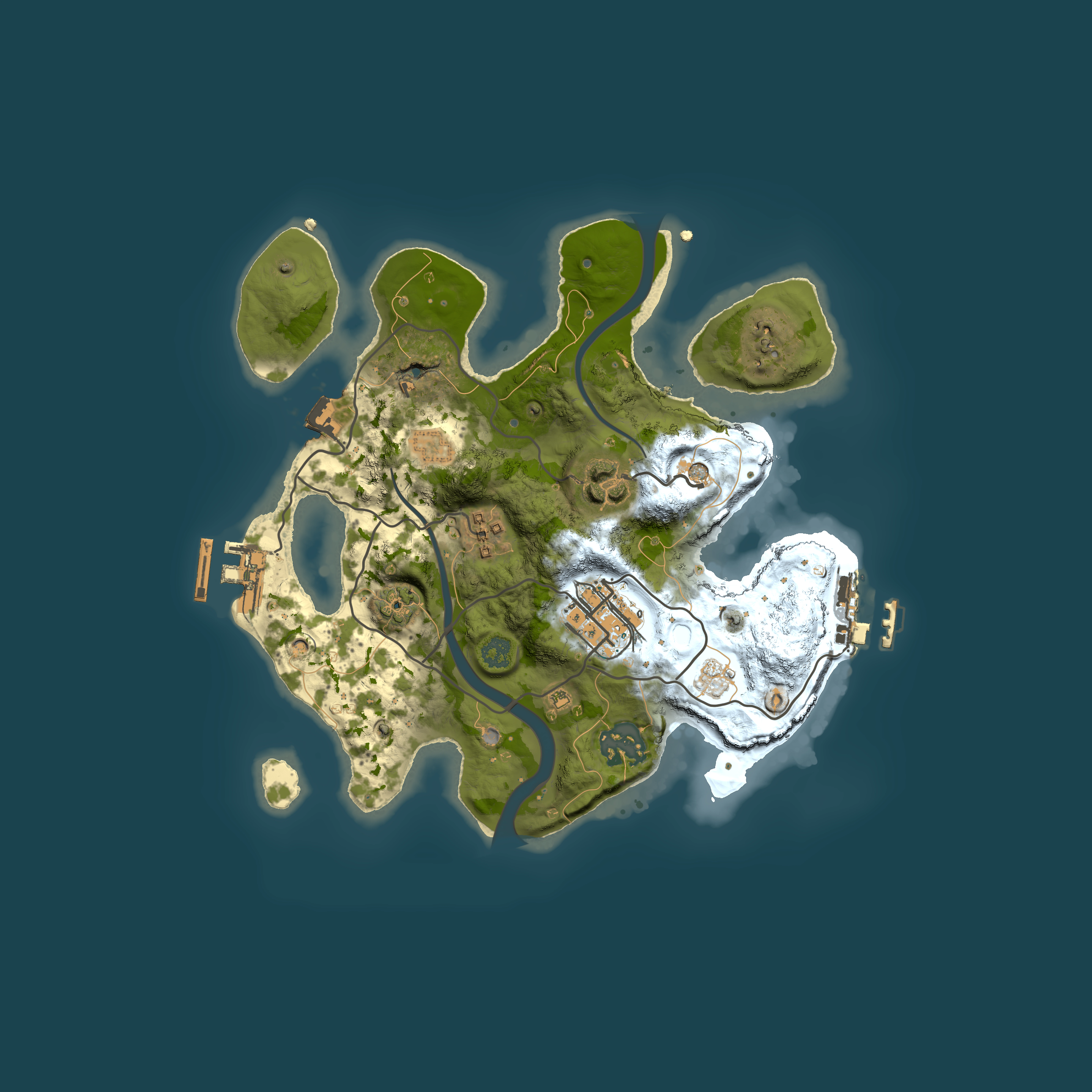 Full top-down render of Rust map seed 1579227231, 2500x2500m