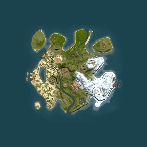 Rust map seed 1579227231, 2500x2500m top-down preview