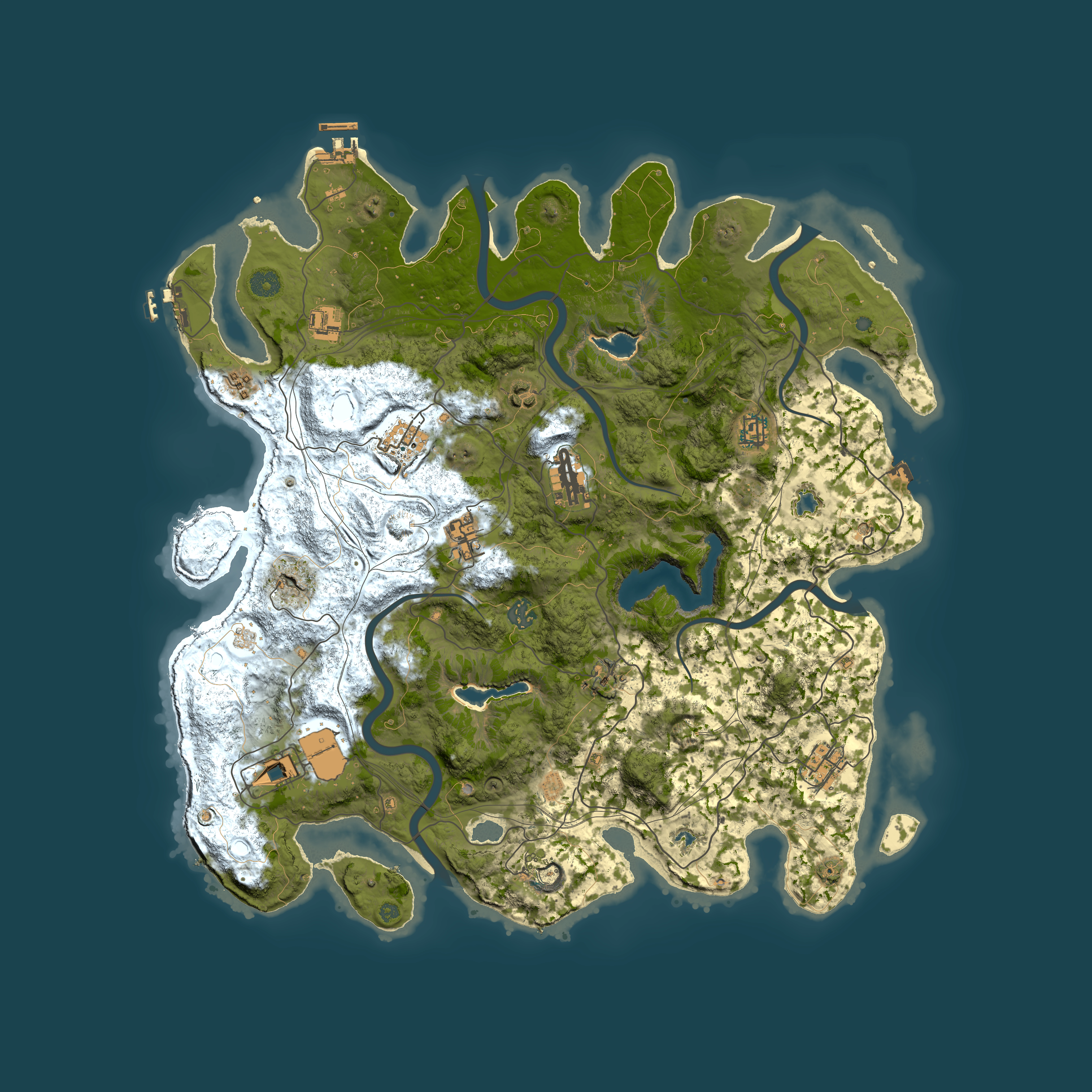 Full top-down render of Rust map seed 905624828, 4500x4500m