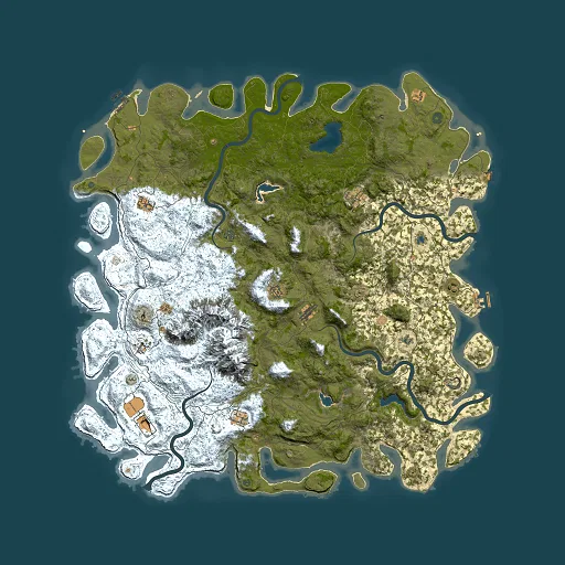 Rust map seed 1259496613, 6000x6000m top-down preview