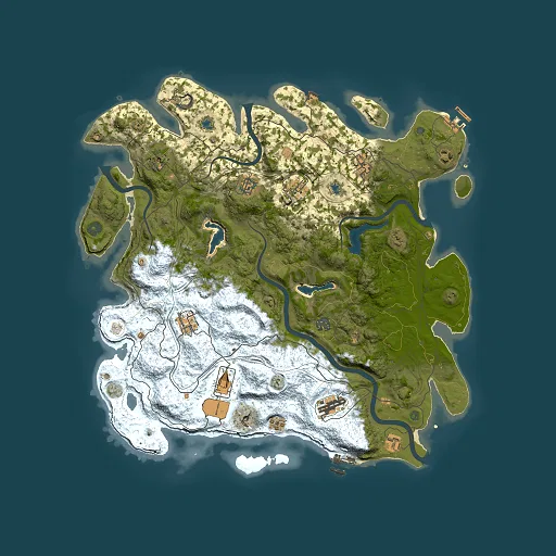 Rust map seed 1018636795, 4500x4500m top-down preview